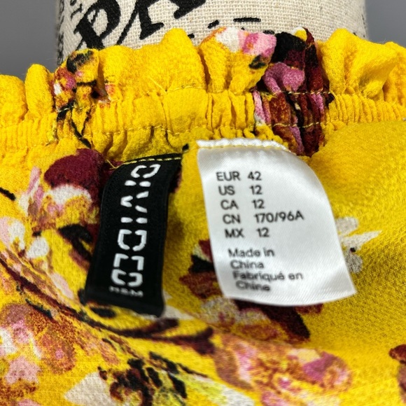 Gold floral boho shirt - Picture 6 of 6